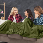 Buryeah 12 Pcs Flannel Throw Blanket Bulk 50 x 60 in Sleepover Blanket Outdoor - Image 4