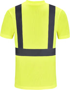AYKRM Safety T Shirt Reflective High Visibility hi vis Long Sleeve T Shirt - Image 3