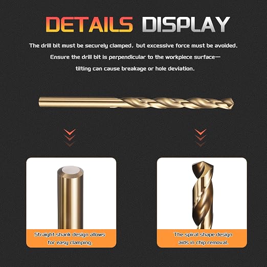 Drill Bit, 3/32" Cutting Diameter, 4241 HSS Black and Gold 118° Cutting Angle - Image 3