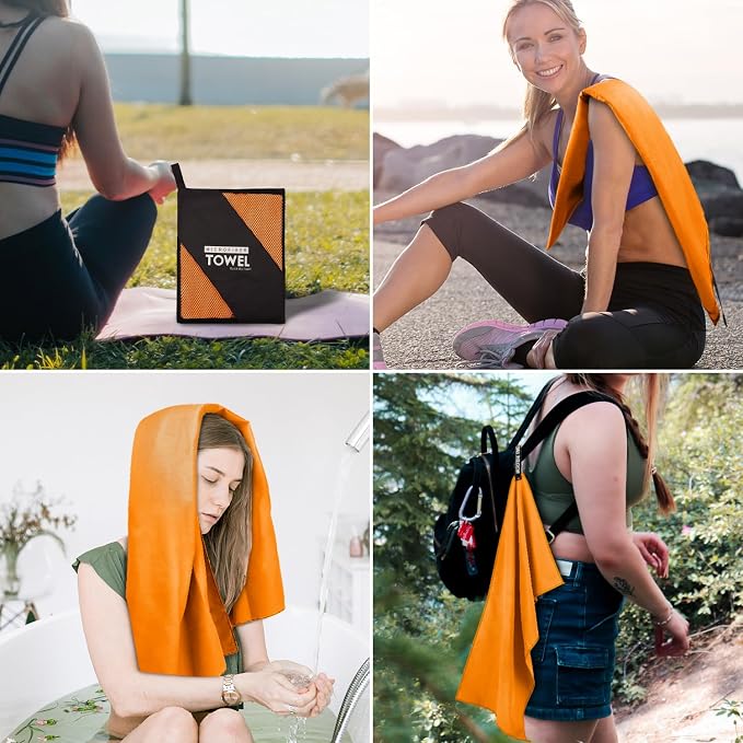 Microfiber Travel Towel, Soft Lightweight Quick Dry Towel, Super Absorbent - Image 6