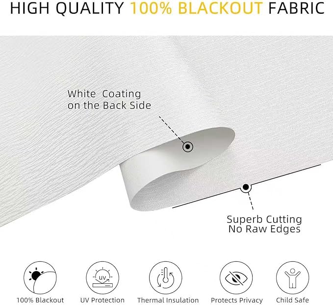 ChrisDowa Cordless Blackout Roller Shades - Image 2