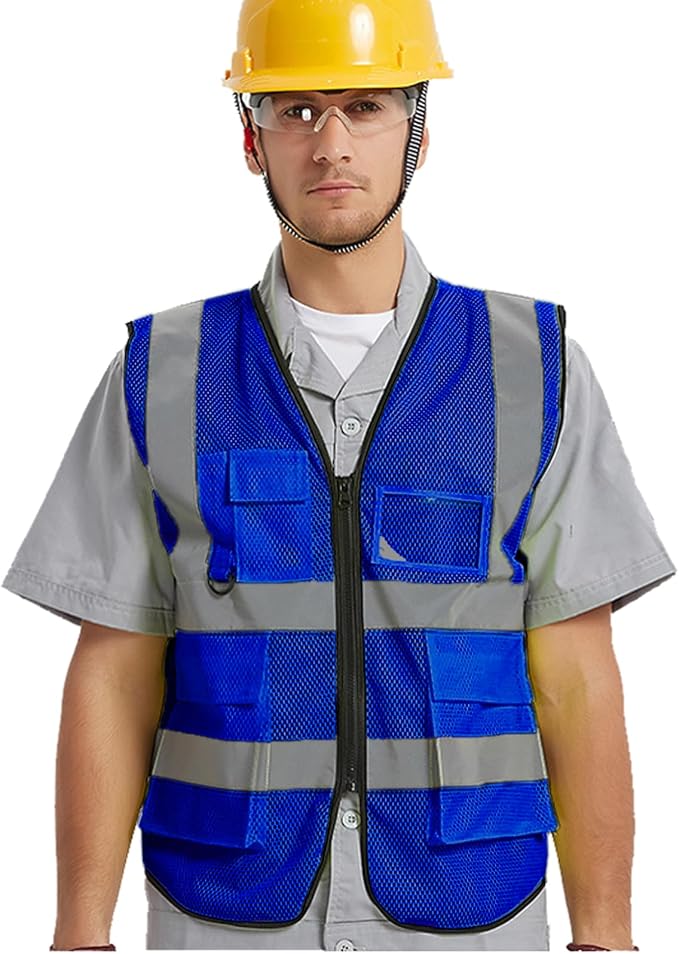 BeautyWill Custom Safety Vest Logo Class 2 High Visibility Reflevtive Vest - Image 3