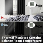 BGment Blackout Curtains for Living Room 84 Inch Length, 2 Panels Set Full Room - Image 4