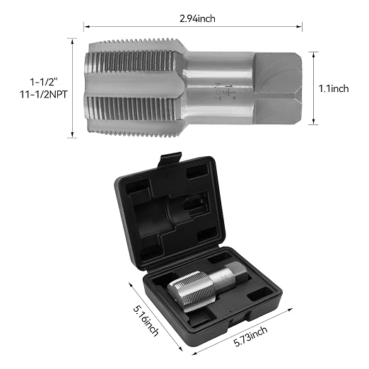 HFS1-1/2" NPT Pipe Tap，Carbon Steel Pipe Threading Tools - Image 2