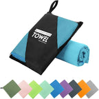 Microfiber Travel Towel, Soft Lightweight Quick Dry Towel, Super Absorbent by ZIUDBOC