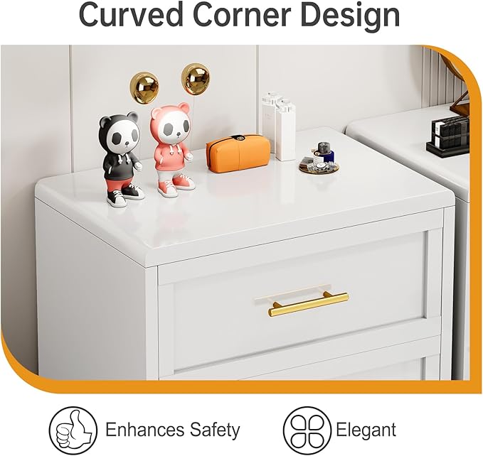 Metal Small Dresser for Bedroom, 3 Drawer Dresser - Image 6