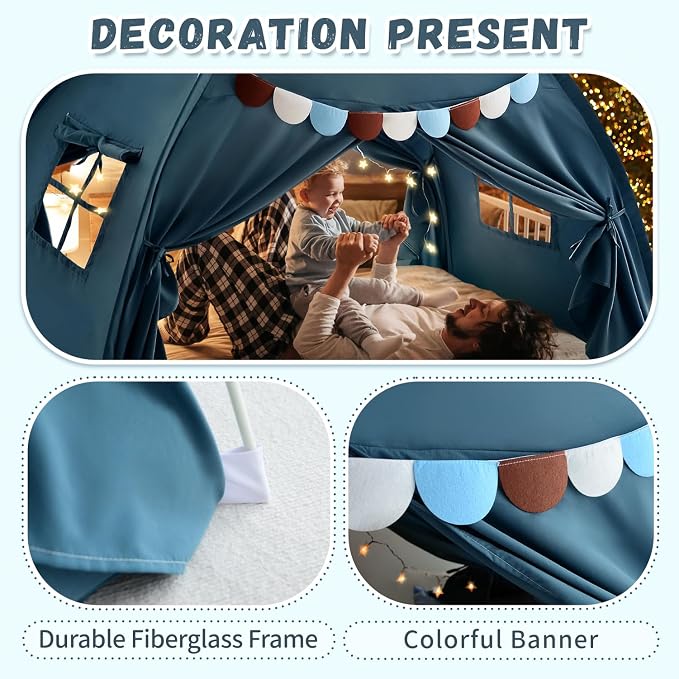 Razee Full Size Bed Canopy for Kids, Toddler Bed Tent Dream Playhouse Privacy - Image 6