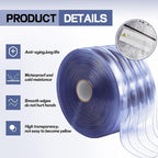 Moukeren Plastic Door Curtain for Winter 150 ft x 8 Inch Thermal Insulated - Image 3