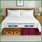 Rajlinen Ruffled Bed Skirt King, 14 Inch Drop Dust Ruffle - Image 7