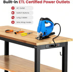 60 Inch Work Bench for Garage Adjustable Height Workbenches - Image 7