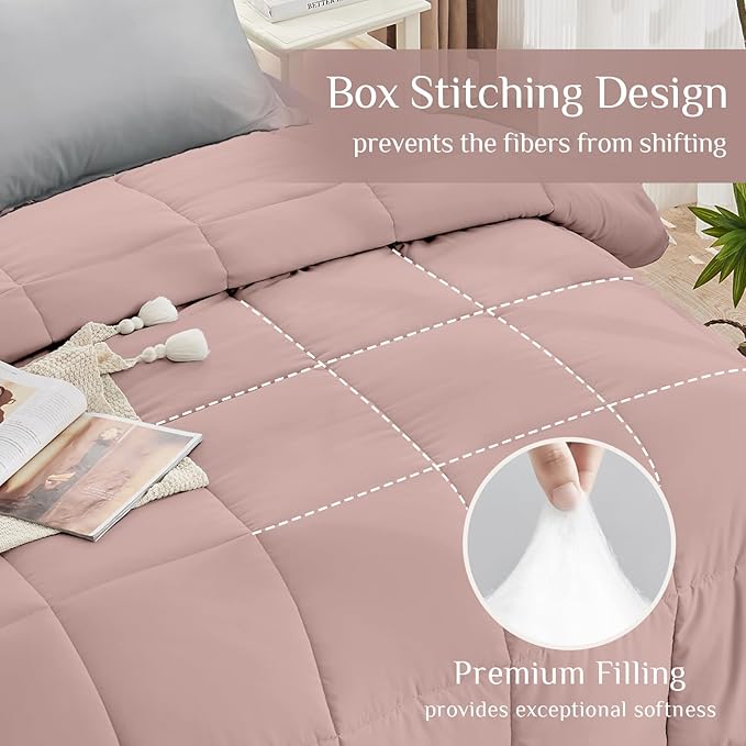 JOLLYVOGUE Twin XL Comforter Set, Ultra-Soft Bed in a Bag Twin XL Size 5 Pieces - Image 3