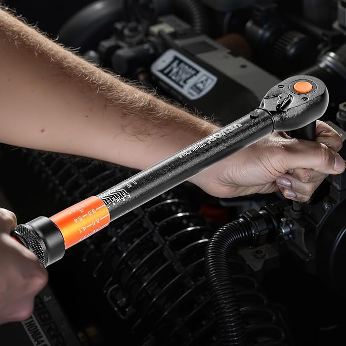 VEVOR 1/2-inch Drive Torque Wrench, 10-170 ft.lb/13.6-230.5 Nm, Dual-Direction - Image 9
