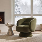 Swivel Accent Chair, Modern 360 Degree Swivel Barrel Chair - Image 7