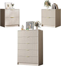 3-Piece Dresser Bedroom Set, 5 Drawer Dresser & 2 Drawer Nightstands by MAISONARIA