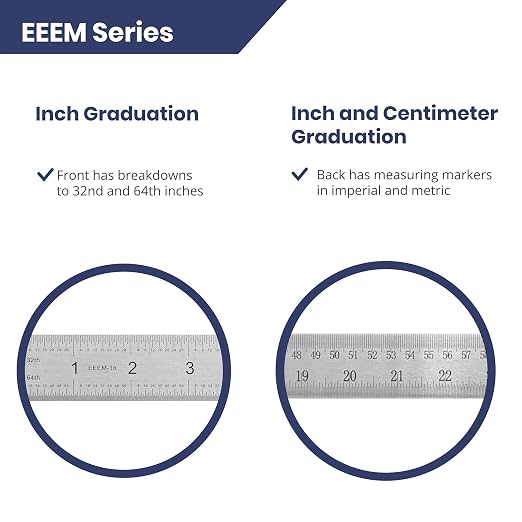 Pacific Arc Stainless Steel Ruler Inch and Metric, - Image 3
