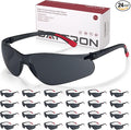 Tinted Safety Glasses 24 Pack, Safety Sunglasses Bulk UV Protection & ANSI Z87.1 by SATTRON