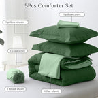 JOLLYVOGUE Twin XL Comforter Set, Ultra-Soft Bed in a Bag Twin XL Size 5 Pieces - Image 5