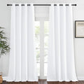 NICETOWN 50% Blackout White Living Room Curtain 108 inches Long by NICETOWN