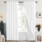 Deconovo Total Blackout Curtains 2 Panels W42 x L95— 100% Blackout, Thermal by Deconovo