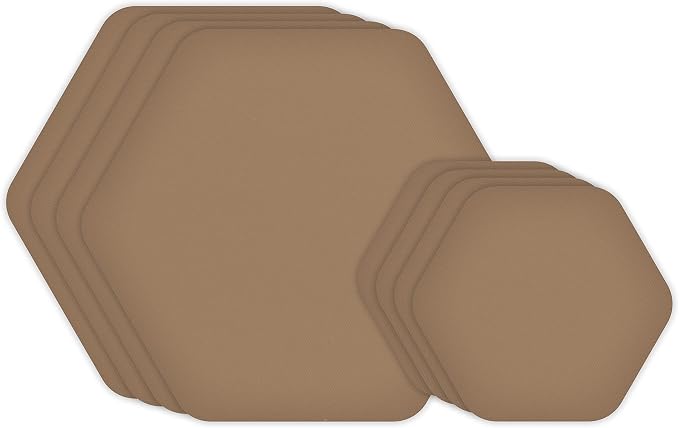 GEAR AID Tenacious Tape Hex 2.5” and 1.5” Repair Patches, Peel-and-Stick to Fix by GEARAID