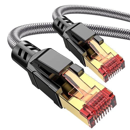 Cat 8 Ethernet Cable 3 ft, 40Gbps 2000Mhz High Speed Gigabit LAN Internet Cables by Unknown