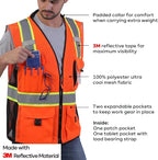 Neopelta Reflective Safety Vest Orange Mesh, Made - Image 3