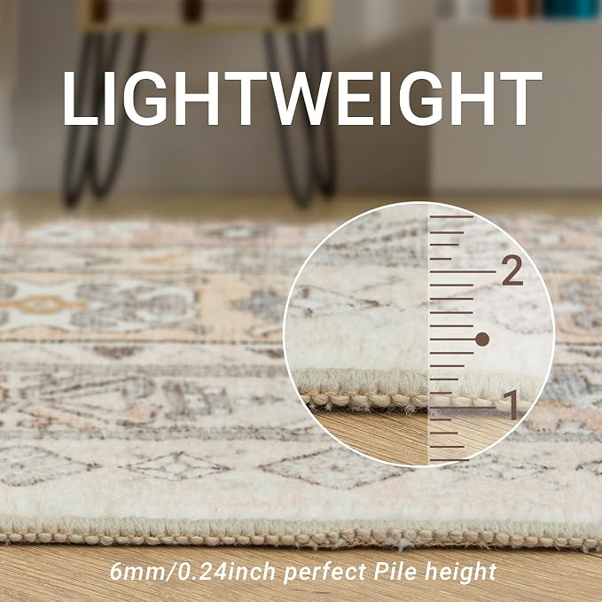 zesthome 8x10 Area Rugs for Living Room, Non-Slip Backing Washable Rugs - Image 5