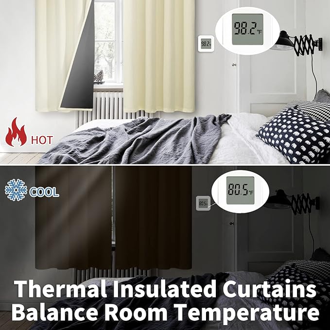 BGment Short 100% Blackout Curtains - Image 4