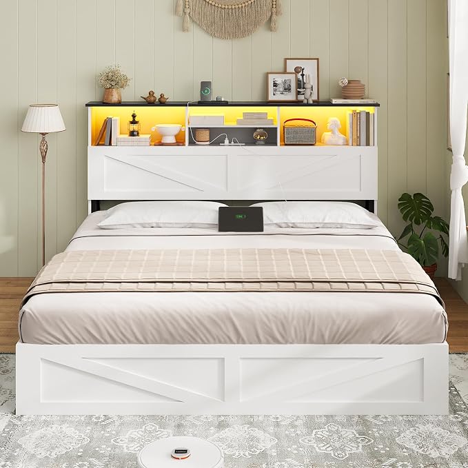AOGLLATI Farmhouse Queen Bed Frame - Image 8