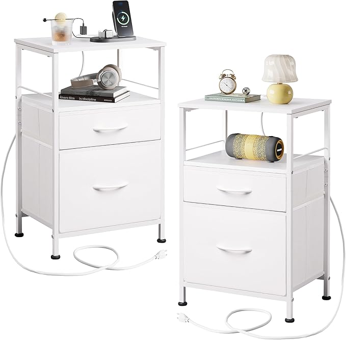 WLIVE Night Stand Set 2, Nightstands by WLIVE