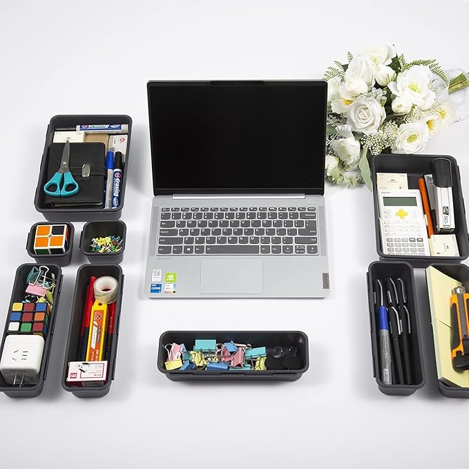 15 PCS Interlocking Desk Drawer Organizer Separator - Image 9