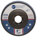Benchmark Abrasives 4.5" Premium Zirconia Type 27 Flat Flap Discs Grinding - Image 3