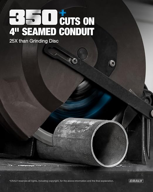 CRALY 14 Inch 66 Teeth Steel and Ferrous Metal Cutting Circular Saw Blade - Image 5