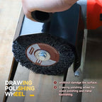 Abrasive Drawing Wheel Surface Conditioning Tool 60 Grit 120 x 100 x 19 mm Wire - Image 4