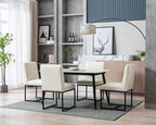 CIMOTA Modern Dining Chairs Set of 8, Leather Dining Room Chairs Upholstered - Image 6