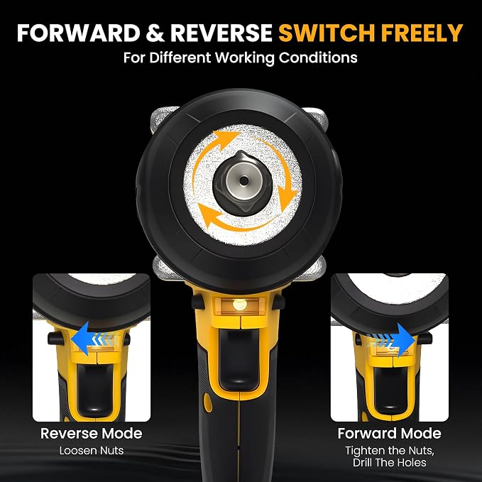Cordless 1/2 Inch Impact Wrench, 1000 N.m Brushless High Torque Electric Impact - Image 5