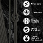 TECEUM 5/32" Paracord Rope 1000 – 1000ft / 200ft / 100ft / 50ft – Tactical - Image 3