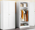 Metal Wardrobe Cabinet with Hanging Rod, Metal Clothing Storage Cabinet with by SISESOL
