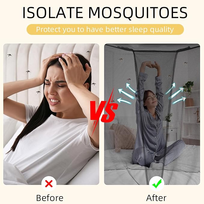 4 Corners Mosquito Net for Mosquiteros para Camas Bed Canopies Netting Bed - Image 2