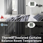 BGment 100% Blackout Curtains for Bedroom 54 Inch Length 2 Panels, Thermal - Image 4