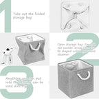 Large 11x11 Inch Cube Storage Bins - Image 4
