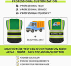 BeautyWill Custom Logo 10/20 Pack Safety Vest Class2 High Visibility Vest - Image 4