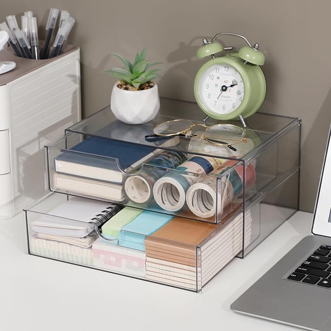 Stackable Storage Drawers, Plastic Storage Bins - Image 7