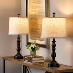 23'' Farmhouse Table Lamps for Living Room Set of 2 - Image 5