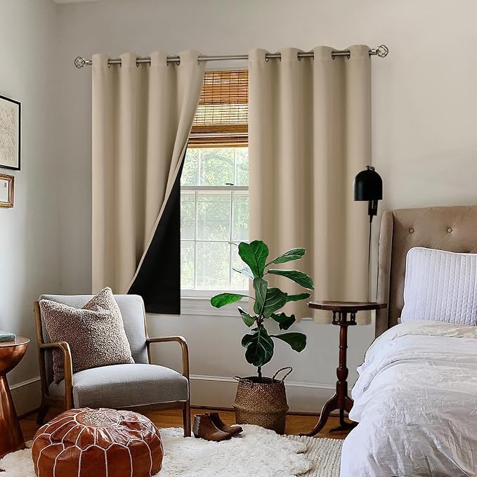 BGment Short 100% Blackout Curtains - Image 2