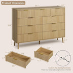 CARPETNAL Fluted 9 Drawer Dresser - Image 2