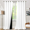 BGment White Blackout Curtains 108 Inches Long by BGment