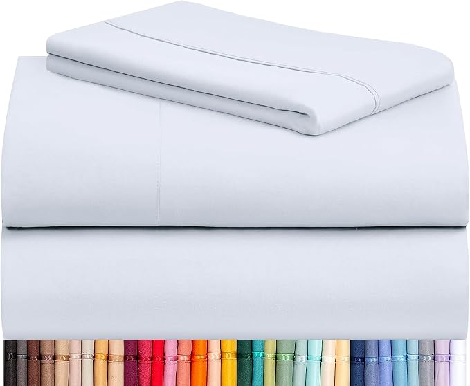 LuxClub 3 PC Twin XL Sheet Set, Deep Pockets Wrinkle Free Cooling Bed Sheets by LuxClub
