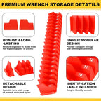 Chunful 100 pcs Modular Wrench Organizer Holder Wrench Tool Organizers Storage - Image 5