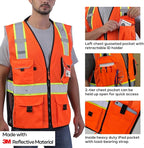 Neopelta Reflective Safety Vest Orange Mesh, Made - Image 2